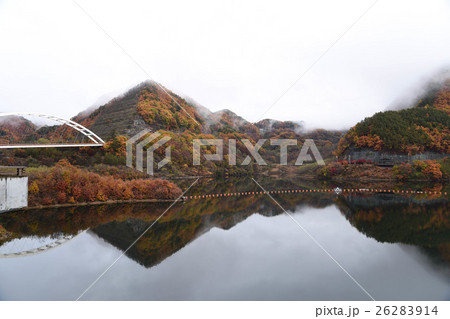 山梨 紅葉 塩川ダム 26283914