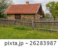Old village and its rural house with fence 26283987