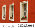 Detail view of three old windows 26283994