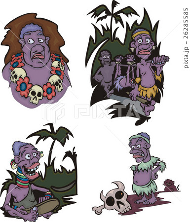 Cartoon African aborigines 26285585