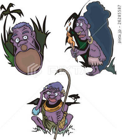Comic African aborigines 26285587