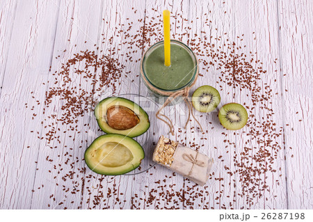 healthy green smoothie with avocado and kiwi healthy green smoothie with avocado and kiwi 26287198