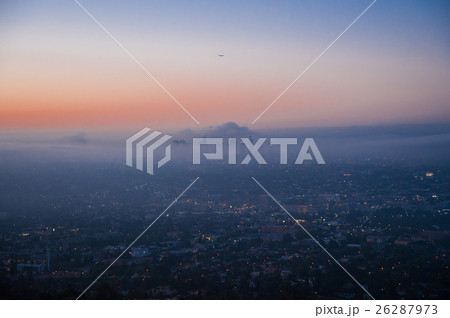 Daybreak Los Angeles, Foggy Downtown ,朝霧に包まれるLA 26287973