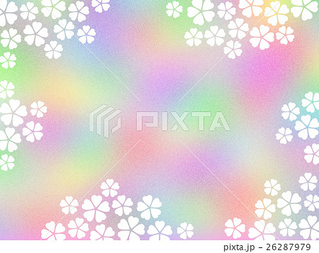 白い花柄 白い花柄 26287979