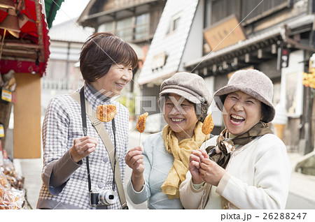 旅行をするシニア女性 旅行をするシニア女性 26288247
