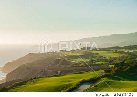 夕暮れ迫る海辺のゴルフコース、Los Angeles California 夕暮れ迫る海辺のゴルフコース、Los Angeles California 26288400