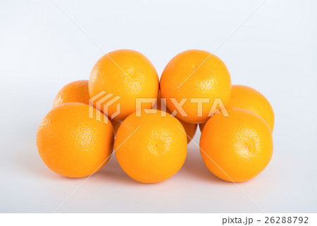 Fresh orange on white background Fresh orange on white background 26288792