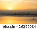 朝靄と日の出の高滝湖 26290084
