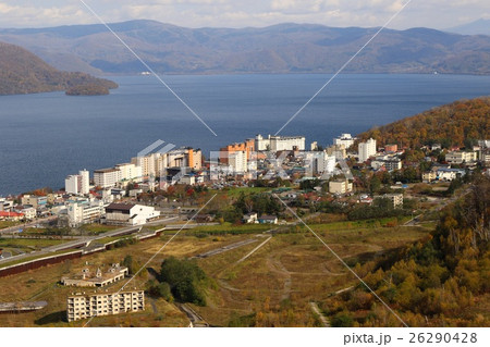 秋の洞爺湖温泉街 秋の洞爺湖温泉街 26290428