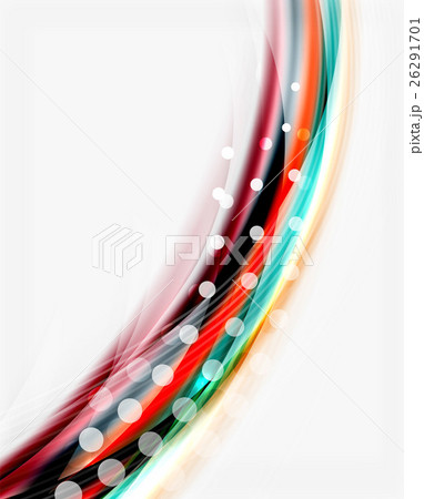 Smooth colorful line on white. Wave abstract Smooth colorful line on white. Wave abstract 26291701