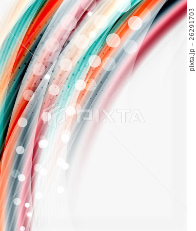 Smooth colorful line on white. Wave abstract Smooth colorful line on white. Wave abstract 26291703