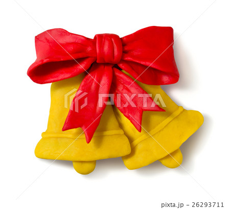 Plasticine figure of Christmas bells Plasticine figure of Christmas bells 26293711