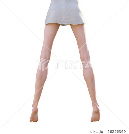 理想的な女性の脚 ボディーパーツ　perming 3DCG イラスト素材 26296369