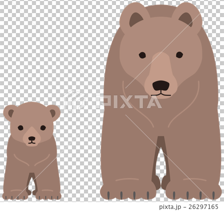 熊の親子のイラスト素材