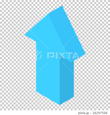 Straight up arrow icon, cartoon style - Stock Illustration [26297508 ...