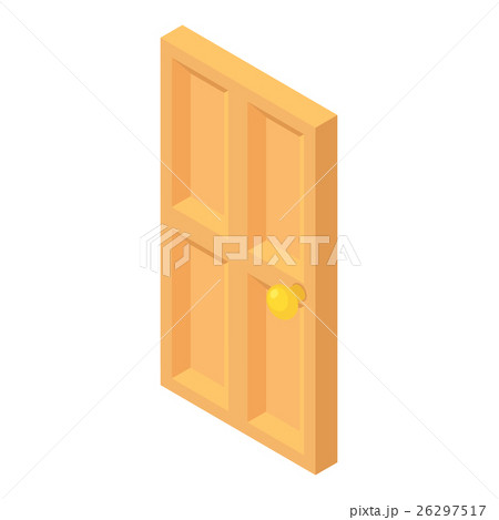 Front door icon, cartoon style Front door icon, cartoon style 26297517