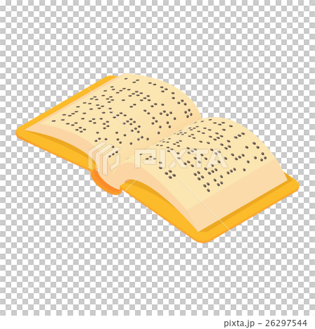 Book Braille for blind icon, cartoon style Book Braille for blind icon, cartoon style 26297544