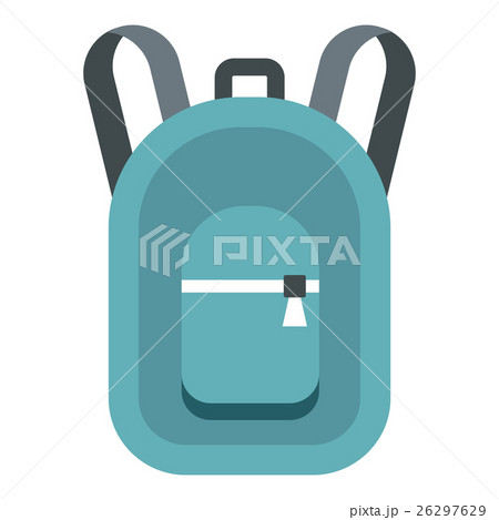 Backpack icon, flat style 26297629