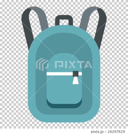Backpack icon, flat style 26297629