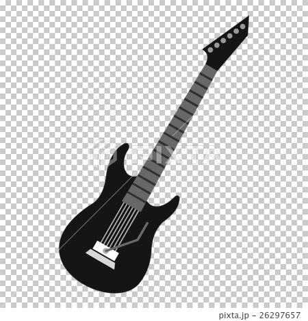 Electric guitar icon, flat style Electric guitar icon, flat style 26297657