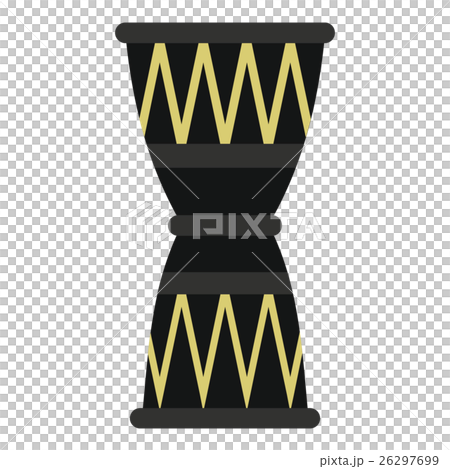 African drum icon, flat style 26297699