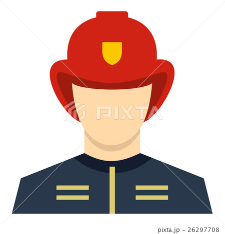 Fireman icon, flat style 26297708