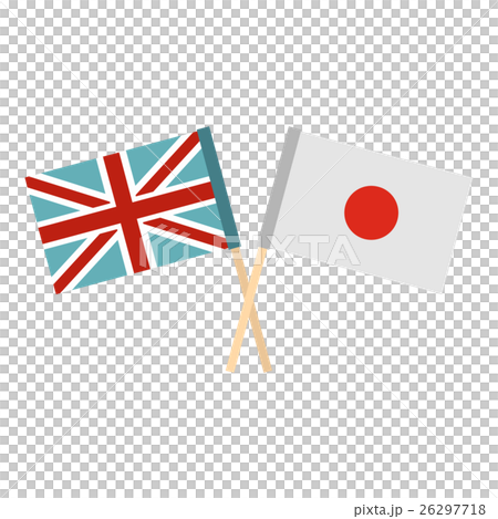 Flag of United Kingdom and Japan icon, flat style Flag of United Kingdom and Japan icon, flat style 26297718