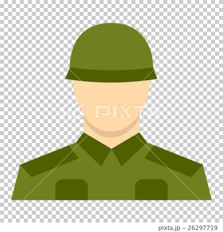 Soldier icon, flat style Soldier icon, flat style 26297719