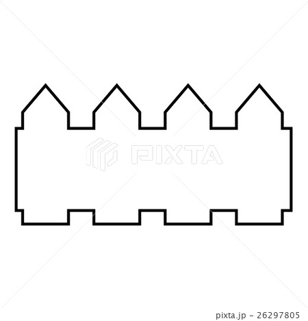 Castle icon, outline style 26297805