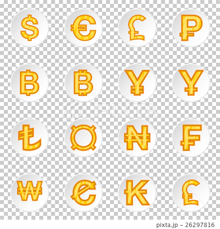 Currency icons set Currency icons set 26297816