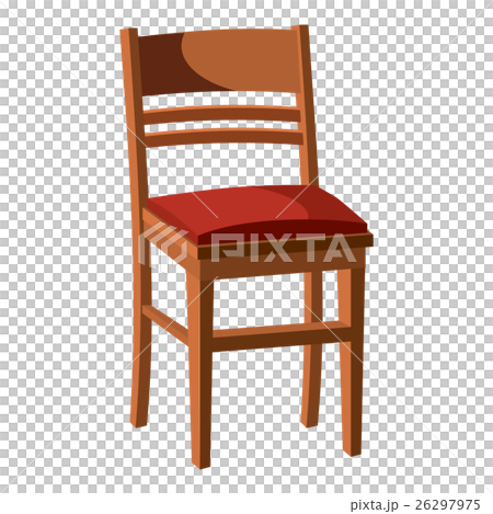 Wooden chair icon, cartoon style Wooden chair icon, cartoon style 26297975