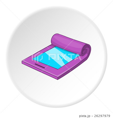 Flexible tablet icon, cartoon style 26297979