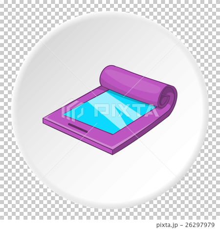 Flexible tablet icon, cartoon style 26297979