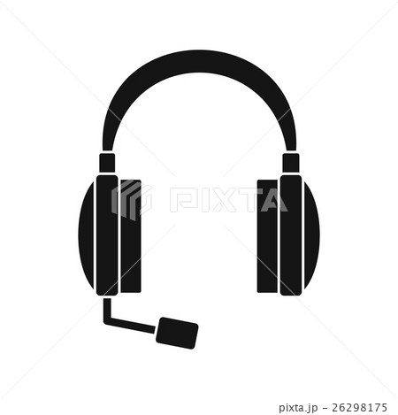 Headphones icon in simple style Headphones icon in simple style 26298175