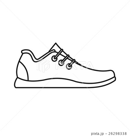 Athletic shoe icon, outline style 26298338