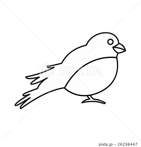 Bullfinch icon in outline style 26298447