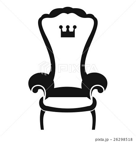 King throne chair icon, simple style - Stock Illustration [26298518] - PIXTA