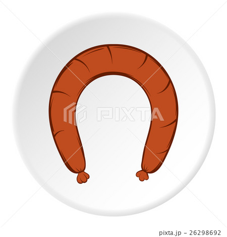Sausage icon, cartoon style 26298692
