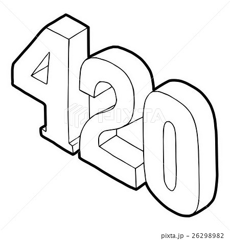 4 Cannabis Smoking Time Iconのイラスト素材 2629