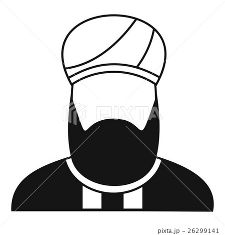 Muslim preacher icon, simple style 26299141