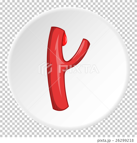 Blood vessel icon, cartoon style 26299218