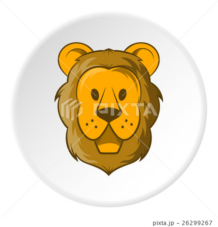 Face of a lion icon, cartoon style 26299267