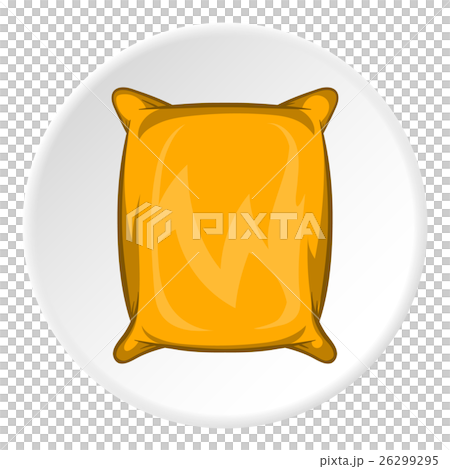 插图素材: square packing icon, cartoon style