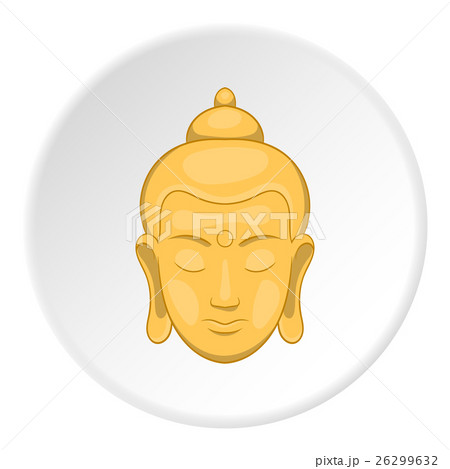 Buddha statue icon, cartoon style 26299632