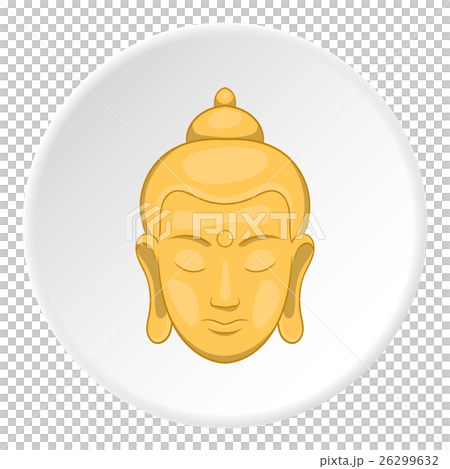 Buddha statue icon, cartoon style 26299632