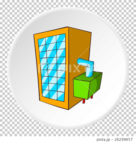 Machine spilling beer icon, cartoon style 26299657