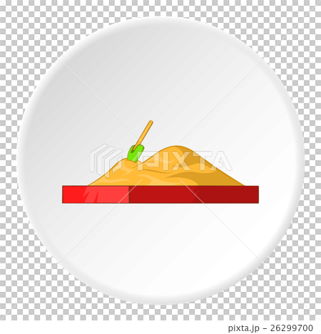 Childrens sandpit icon, cartoon style - Stock Illustration [26299700 ...