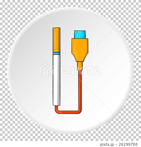 Electronic cigarette charging icon, cartoon style 26299708