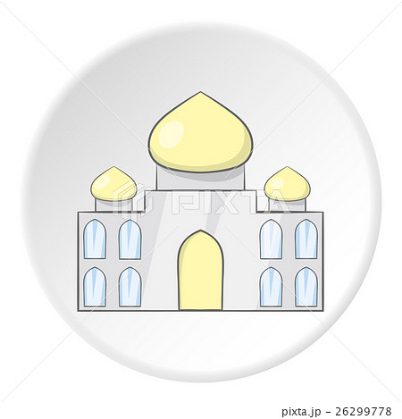 Taj Mahal icon, cartoon style 26299778