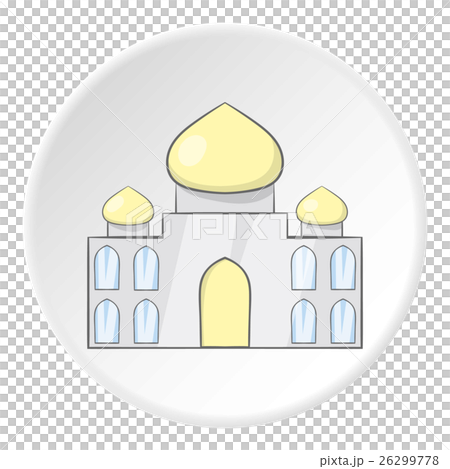 Taj Mahal icon, cartoon style 26299778